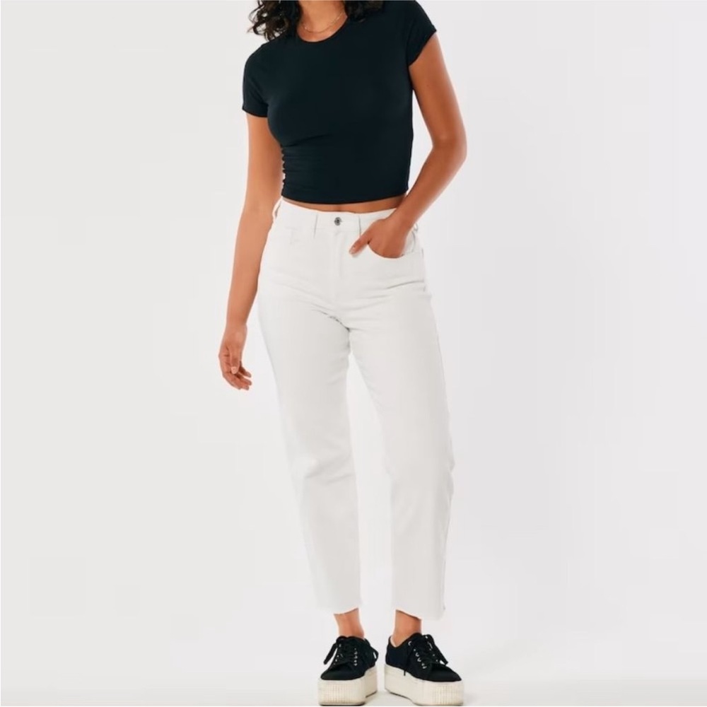 Women's high rise straight jean